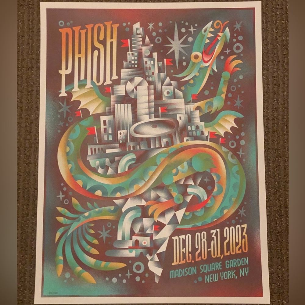 Phish, New York 28-31 December 2023 Madison Square Garden poster